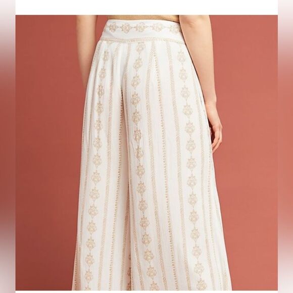 ANTHROPOLOGIE FARM RIO EVERLY WIDE LEG PANTS - Picture 2 of 11